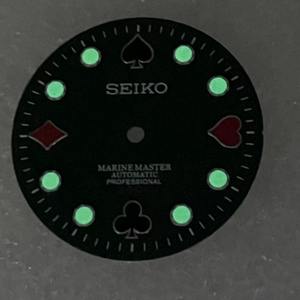 Nuevo Dial de Lujo para NH36/NH35, Verde Luminoso, para Reloj de Buceo, 28.5mm, Movimiento Mecánico de Metal, Sin Calendario - Product Image 4