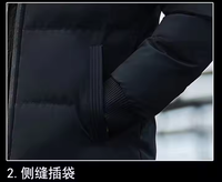 Manteau d'hiver promotionnel de la meilleure qualité pour hommes LOGO personnalisé veste épaisse rembourrée manteau en duvet pour hommes vestes d'hiver épaisses