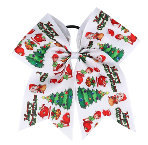 Toptan Yeni Noel Yüksek Kaliteli Saç Bağları Kızlar İçin Saç Tokası Noel Kardan Adamı Özel Saç Tokaları Mutlu Noeller - Product Image 3