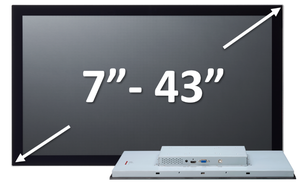 Adlinktech OM-18.5" Open Frame Industrial Touch Monitor IP65 10 Points PCAP Touch LED LCD Screen for Embedded IPC Automation 10. - Product Image 5