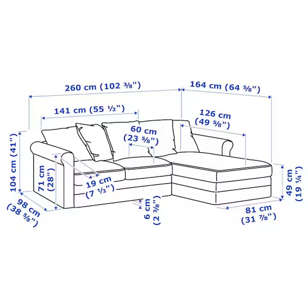 Nordic Light Luxury  Sofa L-shaped Multi-person Fabric  Sofa Living Room Home Furniture Set With Storage