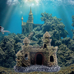 Hot-Selling Promotieproducten <span class=keywords><strong>Aquarium</strong></span> <span class=keywords><strong>Aquarium</strong></span> <span class=keywords><strong>Aquarium</strong></span> Landschap Decoratie Hars Klein Kasteel Europese Villa Huis Tassen - Product Image 1