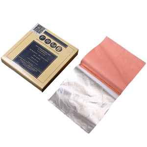 Nhà máy trực tiếp sales14 * 14cm Italy booket bạc lá giấy <span class=keywords><strong>Sheets</strong></span> đối với thực phẩm trang trí, Ice-cream, món tráng miệng và thủ công mỹ nghệ mạ vàng - Product Image 1