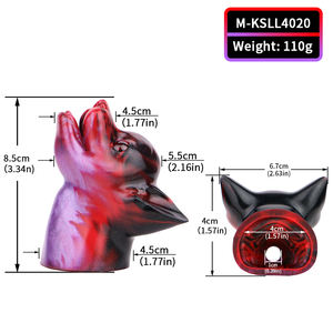 FUNSMソフトシリコンギャグヘッド3色複数マッチング大人用遊び小道具動物型ボンデージギャグ - Product Image 6