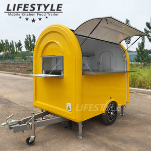 Rue fibre de verre Mini Mobile Café Crème glacée Chariot de vente de nourriture Remorque Petit camion de nourriture à vendre Prix bon marché aux États-Unis - Product Image 3