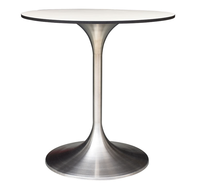Tulipe Table Base Or En Acier Inoxydable Hôtel Projet Meubles En Métal En Acier Table Pied Stand Usine Vente Directe pour Manger