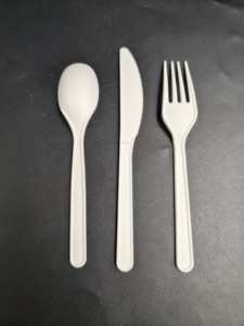Ensemble de couverts miniatures CPLA de 6 pouces, couteau, fourchette et cuillère, biodégradables, jetables, couverts modernes, emballage personnalisé pour les enfants, les boutiques de desserts - Product Image 5