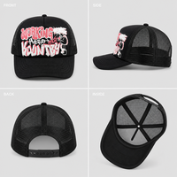Casquette Trucker OEM 5 Panneaux en Mousse avec Logo 3D Brodé Personnalisé, Fabrication BSCI pour Grossistes, Style Y2K, MOQ Bas