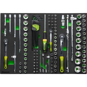 Fasano 100 Pc Tool Set Metric <b>Socket</b> Wrench Kit Automotive Repair Tools - Product Image 1