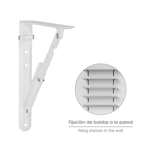 Wolfpack Dado a farfalla pieghevole bianco 300 mm. - Product Image 5