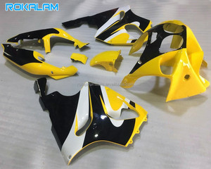 Carenado para Motocicleta <span class=keywords><strong>Kawasaki</strong></span> <span class=keywords><strong>Ninja</strong></span> ZX-7R 1996 <span class=keywords><strong>1997</strong></span> 1998 1999 2000 2001 2002 2003, Color Amarillo, Repuesto - Product Image 1