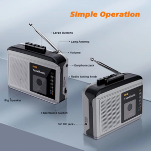 Wholesale <b>Portable</b> AM FM <b>Radio</b> Cassette Player With Built-in Speaker USB Power For Student English Learning Home Outdoor Travel - Product Image 3