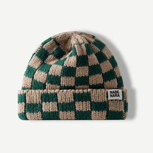 Sewingman 23sm9027 Cuff Beanies hat mùa đông tùy chỉnh kiểm tra đan mục dày dành cho người lớn unisex một kích thước phù hợp với tất cả, một kích thước phù hợp với tất cả 5 pcs - Product Image 4