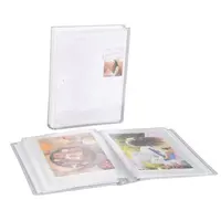 Пользовательский прозрачный гибкий фотоальбом Вмещает 48 фотографий 4x6 дюймов с защитным полимерным чехлом/съемным альбомом