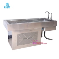 Table de dissection OSCAT en acier inoxydable 304, résistante à la corrosion et aux acides, pour les laboratoires des écoles de médecine