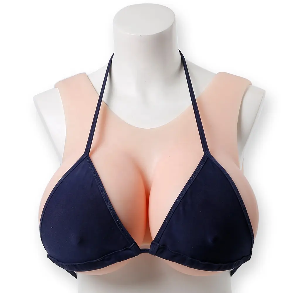 On Sale Realistic Cosplay Fake Breasts Silicone Filled Transgender Huge Fake Boobs For Shemale Transgender Breast Forms