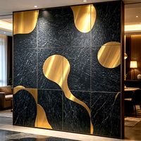 Panneau mural TV personnalisé en matériaux écologiques, revêtement PVC imperméable anti-UV, imitation marbre pour la décoration intérieure