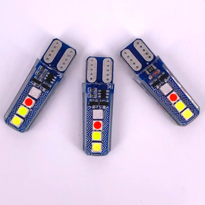 Nuova Lampada Auto KLT T10 in Alluminio 12V 4 Colori con Effetto Acqua Scintillante 3030 8SMD Universale per Auto e Moto, Luce Targa - Product Image 5