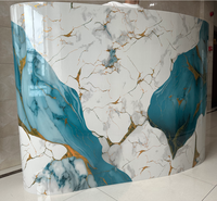 Nouveau design PVC doré, autocollant mural en mousse marbrée, papier peint de luxe pour plafond, décoration intérieure, rouleau de papier peint auto-adhésif