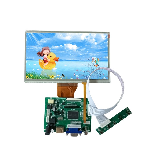 Tian Ma 7\" TFT 800x480 50-Pin LCD Display with Resistive Touch Screen TM070RBHG04-00