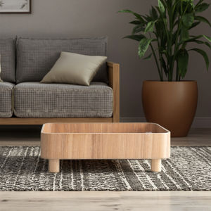 Fabricante Personalizado, Venta al por Mayor, Muebles Rectangulares para Mascotas, Cómodo Sofá Cama de Madera para Gatos - Product Image 5