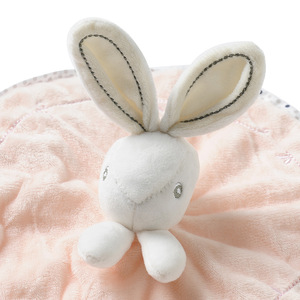 Tùy Chỉnh Bunny An Ninh Chăn Lông Cừu Cô Gái Sơ Sinh Siêu Mềm Màu Hồng Đồ Chơi Sang Trọng 23X23Cm Quà Tặng Cho Trẻ Sơ Sinh Và Trẻ Mới Biết Đi - Product Image 3