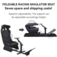 GY044 Sim Rig Racing Simulator Cabina Gaming Silla Simulador Racing Cabina para Thrustmaster T150RS/T300RS/TX Racing Wheel