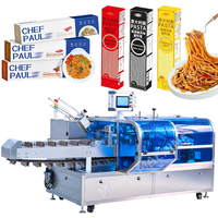 Machine d'emballage de cartonnage de pâtes spaghetti d'emballage de boîte de papier horizontale automatique à grande vitesse