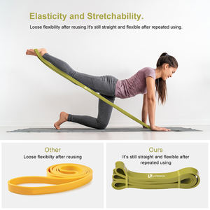 Jeu de bandes élastiques résistantes de résistance à la traction pour exercices en latex avec logo personnalisé pour salle de sport - Product Image 4