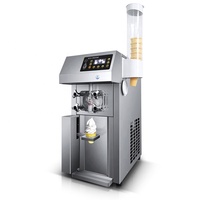 Kommerzielle Selbstbedienungs-Eismaschine Gefrorener Joghurt Touchscreen Softeis-Maschine mit Frischhaltefunktion