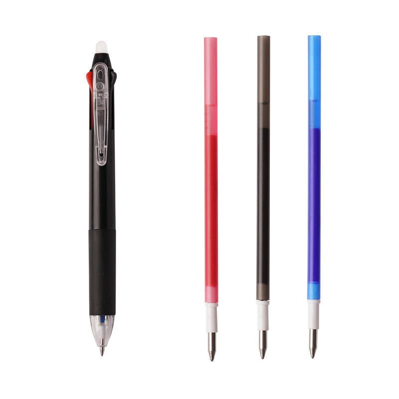 B  black rod 1 pen + 3 refills in 3 colors