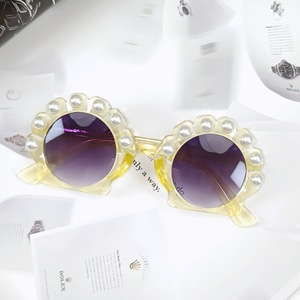 Lunettes de soleil anti-UV pour enfants Lunettes de protection solaire d'été Lunettes mignonnes Shell Pearl Eyewear - Product Image 2