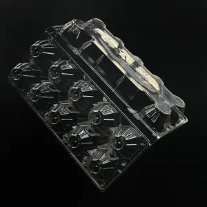 Plastic Tray Packaging Box Customize Disposable Container Packing Storage Box Clear Plastic Eggs Tray