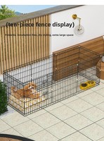 Enclos octogonal pliable en fer de style européen pour chiens, poulets, lapins et canards - Utilisation intérieure et extérieure