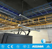 BESCA UL/CE Approuvé - Chemin de câbles en acier inoxydable à grille, plateau en treillis métallique haute résistance pour système de câblage électrique de bâtiments commerciaux