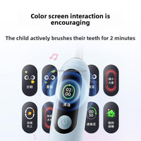 Cepillo de Dientes Eléctrico Inteligente Mijia para Niños, Color Azul y Rosa, Pantalla en Chino, Control por Aplicación Xiaomi