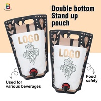 Distributeur de sacs à vin en feuille d'aluminium 1L,1.5L,2L 3l personnalisé, pochettes personnalisées avec robinet