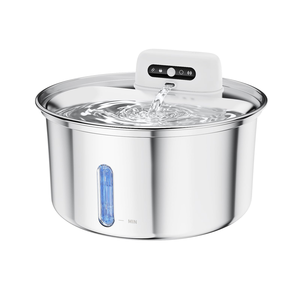 Cat Stainless Steel & Plastic Rechargeable <b>Automatic</b> Waterproof Easy to Clean Pet <b>Water</b> <b>Dispenser</b> - Product Image 1