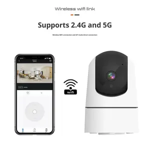 Cámara de red inalámbrica de 3MP de alta definición con aplicación Tuya, visión nocturna por Voz bidireccional para conectividad <span class=keywords><strong>Bluetooth</strong></span>, 1 año de garantía en la nube - Product Image 3