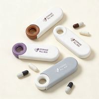 Nouvel Organisateur Hebdomadaire de Pilules, Boîte à Médicaments Mini Portable en PP de Qualité Alimentaire, Résistante aux Enfants, avec Logo Personnalisé