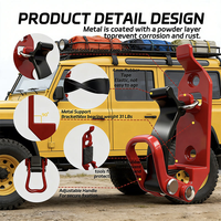 Kit de supports de fixation en métal et caoutchouc pour pelle et hache, support de pelle en métal et caoutchouc