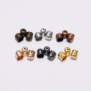St. Kunkka Bead Caps <b>Iron</b> Plated Jewelry Findings For DIY Earrings Accessories 8mm Size - Product Image 1