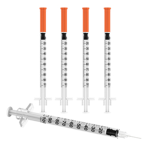 <span class=keywords><strong>Jeringa</strong></span> de <span class=keywords><strong>Insulina</strong></span> Veterinaria Desechable y Estéril U-100, 1mL, 29G, 30G, 31G, 12mm, 1/2 Pulgada, Proveedor, 100/Caja - Product Image 1