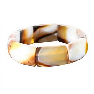 Bracelets en résine d'agate violette de haute qualité, faits à la main, colorés, fantaisie, vintage, élégants, bijoux unisexes, cadeaux pour mariages et fêtes - Product Image 4
