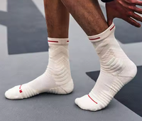 Meilleures ventes de chaussettes de basket-ball chaussettes de sport en coton pour hommes chaussettes de basket-ball antidérapantes