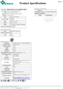 इसके विपरीत सोलेनोइड वाल्व E4SM-3301-23-316-XDBT3-D024 - Product Image 6