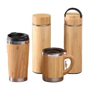 2023 hot sale low price water bottle thermal Technology china wholesale bamboo lid water bottle a5 water bottle