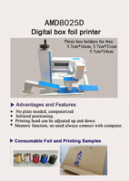 Bomba automática Hot Stamping Máquina para Indústria de Varejo New & Used Golden Foil Printing Paper Boxes Gift Boxes Card Tube Printer