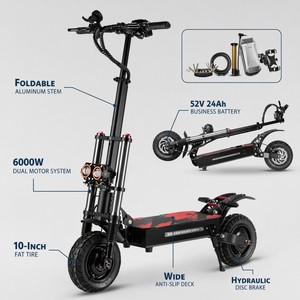 Potente Scooter Eléctrico Plegable de Doble Motor, 52V 24Ah, Alta Velocidad, para Negocios y Desplazamientos Diarios - Product Image 3