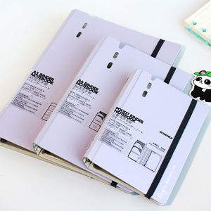 A7 dễ thương hàng ngày kế hoạch xoắn ốc ràng buộc máy tính xách tay kích thước nhỏ Túi chất kết dính với 40 tờ PU Bìa bù đắp giấy cho các trường học bằng văn bản - Product Image 2